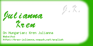 julianna kren business card